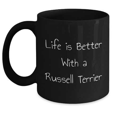 Image of Funny Russell Terrier Dog Lover Gifts: Russell Terrier Dog Enthusiast Mug for Dad, Russell Terrier Dog Family Member, Funny Gifts from Mom to Dad on Father's Day for Russell Terrier Dog Owner - Main