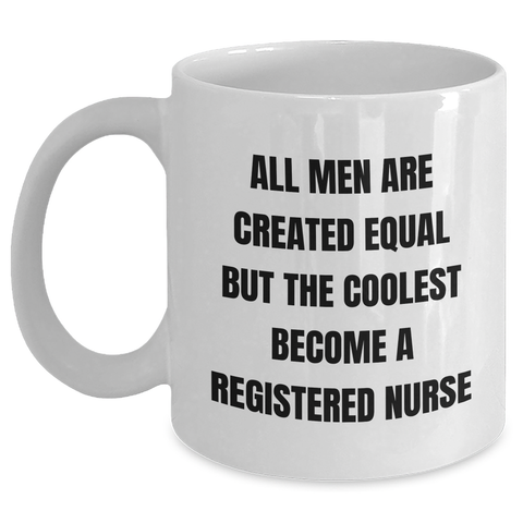 Image of Funny Registered Nurse Gifts - Gifts from Men - White Coffee Mug, Perfect for Mother's Day Unique Gifts for Registered Nurse, Inspirational Quote - Main Variant