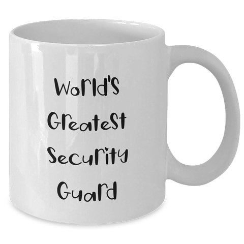 Image of World's Greatest Security Guard Funny Coffee Mug Gifts from Friends to Security Guard on Mother's Day - Additional
