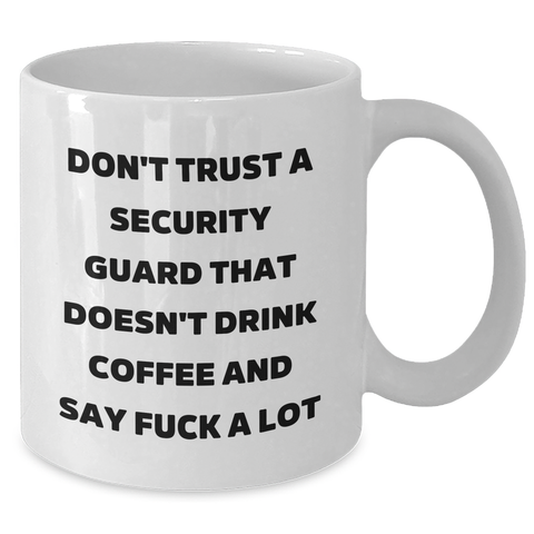 Image of Humorous Security Guard Gifts from Friends and Family for Graduation, Funny White Coffee Mug - Additional