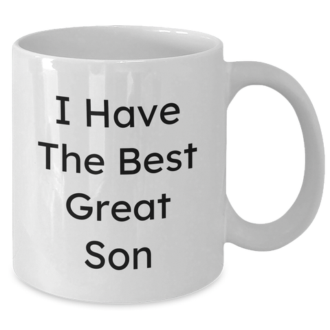Image of Funny Son Quotes Gifts from Mom to Son Graduation Unique White Coffee Mug, 11oz or 15oz Capacity - Additional