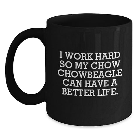 Image of Chow Chow Dog Lover Gifts from Friends, Funny Inspirational Quote Black Coffee Mug, Birthday Unique Gifts for Chow Chow Dog Owners - Main
