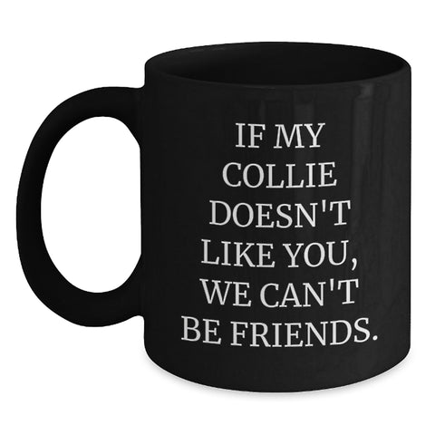 Image of Funny Collie Dog Gifts for Men from, Birthdays Just Got More Paw-some, Collie Dog Lover Mug - Main