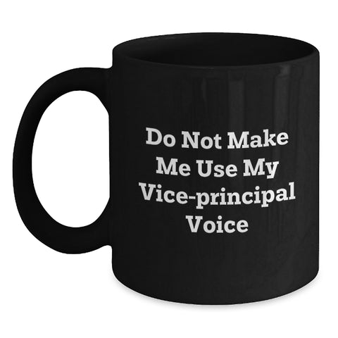 Image of Funny Vice-principal Black Coffee Mug Gifts from Friends for Christmas - Main