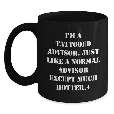 Image of Funny Advisor Gifts, Unique Black Coffee Mug for Men, Women, Friends, Graduation Unique Gifts from Family, Friends, Coworkers, Advisor Men, Women - Main