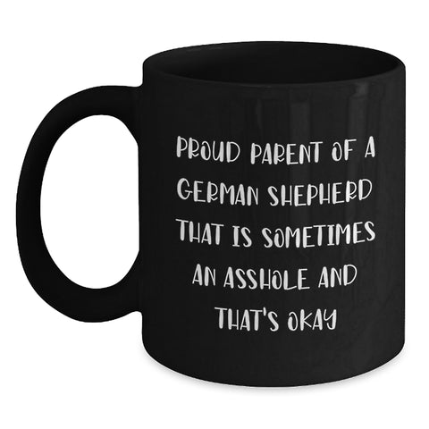 Image of Gifts from Friends for Proud German Shepherd Dog Parents, Funny Coffee Mug, Birthday Unique Presents - Main