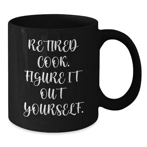 Image of Funny Quotes for Cooks, Black Coffee Mug Gifts from Family to Graduation, Inspirational - Additional
