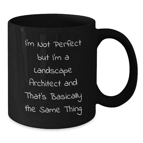 Image of Funny Landscape Architect Gifts for Men from Friends, Unique Black Coffee Mug for Birthday - Additional