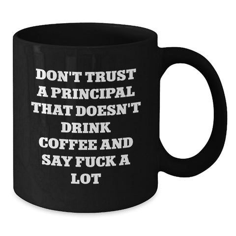 Image of Funny Principal Quotes Black Coffee Mugs Gifts from Friends for Graduation - Additional