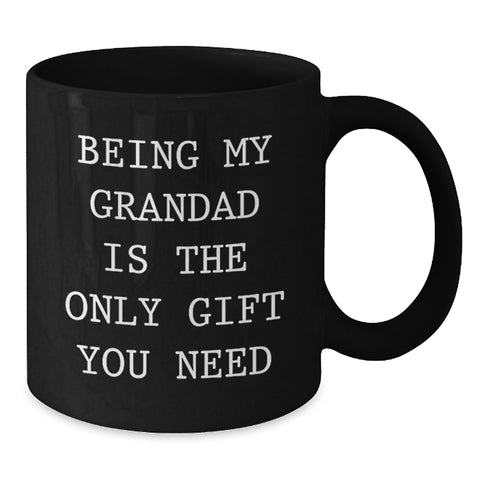 Image of Funny Grandad Gifts from Men to Grandad, Black Coffee Mugs for Grandad, Christmas Unique Gifts - Additional