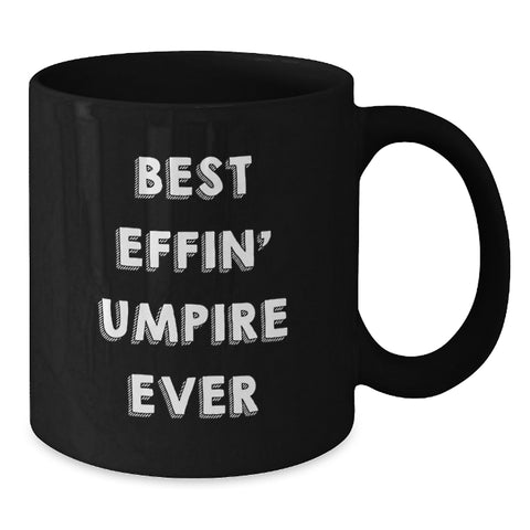 Image of Funny Umpire Gifts from Family for Mother's Day Unique Umpires Black Coffee Mug - Additional