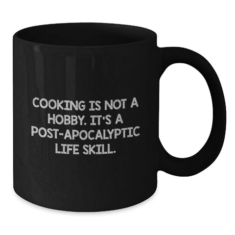 Image of Funny Cooking Quotes Black Coffee Mug Gifts for Dad on Father's Day from Family - Additional