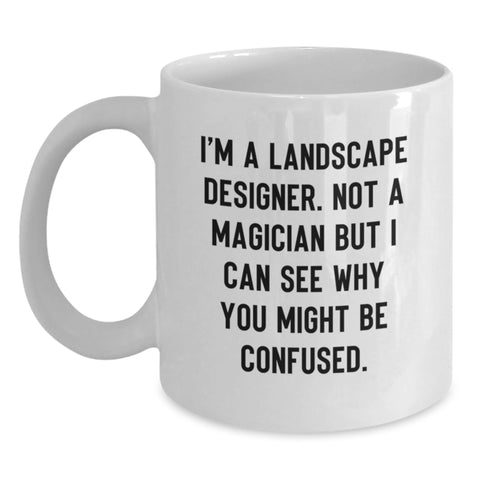 Image of Funny Gifts from Friends and Family for Landscape Designers - White Coffee Mug - Christmas Unique Ideas - Main