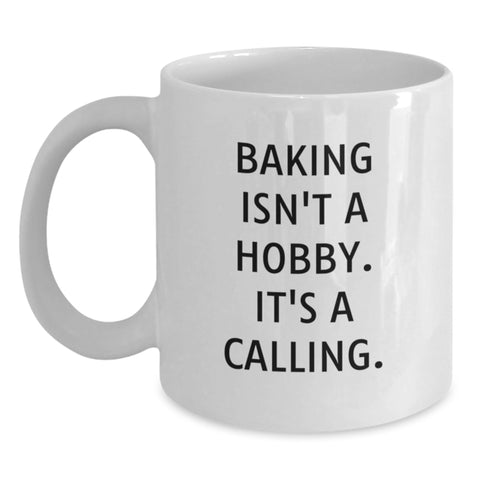 Image of Baking Enthusiast Gifts from Men to Friends on Valentine's - White Coffee Mug with Inspirational Quote - Main