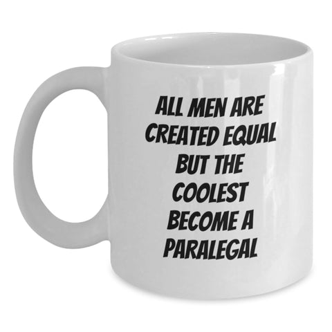 Image of Funny Paralegal Humor Graduation Gifts from Friends for Men White Coffee Mug - Main