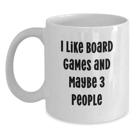 Image of Funny Board Games Lover Gifts from Family, White Coffee Mug for Friends, Christmas Unique Mugs - Main