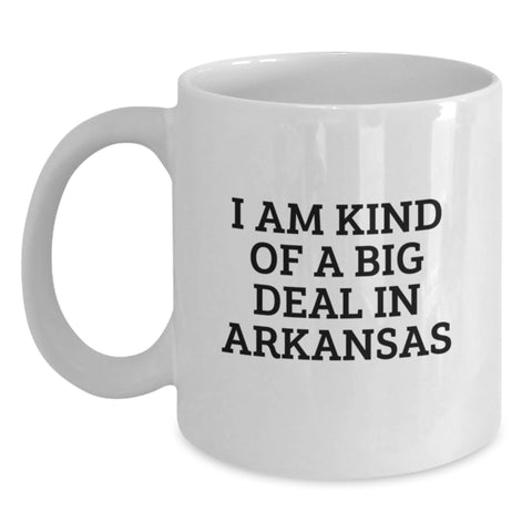 Image of Arkansas Proud White Coffee Mug, Funny Quote, Gifts from Friends to Family, Perfect for Graduation - Main