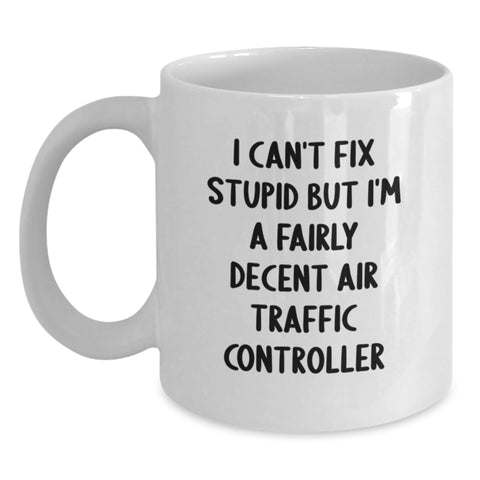 Image of Funny Air Traffic Controller Quote Gifts from Friends for Graduation White Coffee Mug - Main