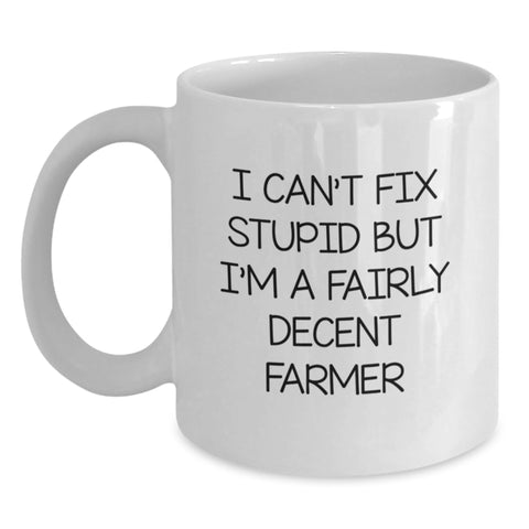 Image of Funny Farmer Mugs Gifts from Friends and Family for Christmas - Main