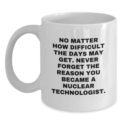 Image of Gifts from Family Friends to Nuclear Technologist Men Christmas Unique Mugs - Inspirational White Coffee Mug - Main