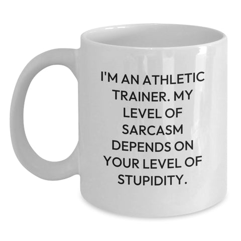 Image of Funny Athletic Trainer Gifts from Friends and Family - White Coffee Mug - I'm An Athletic Trainer - Main
