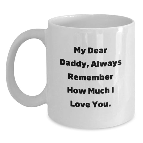 Image of Funny Daddy White Coffee Mugs Gifts from Family Members for Christmas Unique Presents - Main