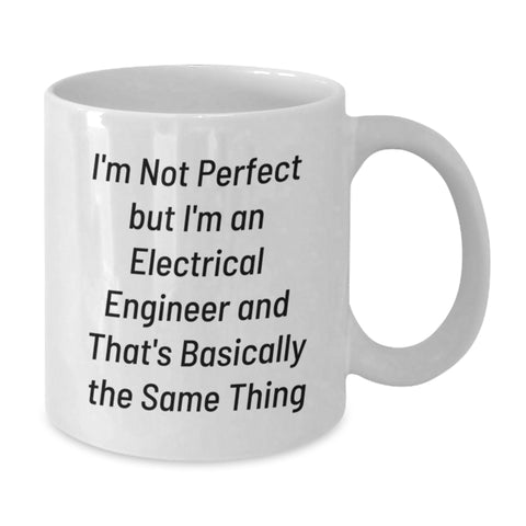Image of Funny Electrical Engineer Gifts for Him White Ceramic Coffee Mug 15oz - Unique Birthday Presents from Friends - Additional