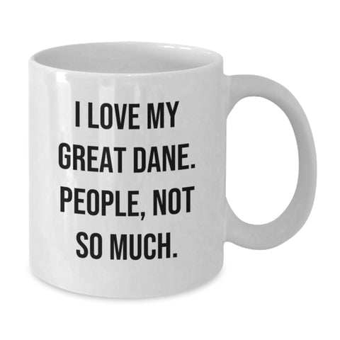 Image of Funny Great Dane Dog Lover Gifts from Friends for Birthday Unique Mugs - Additional