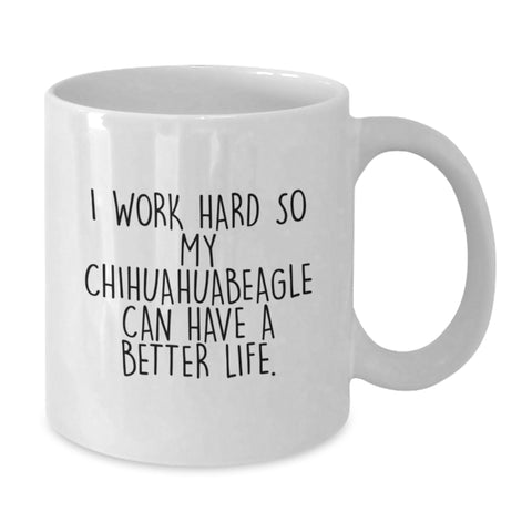 Image of Funny Chihuahua Dog Quotes Gifts from Friends for Chihuahua Dog Lovers' Birthday Unique White Coffee Mug - Additional