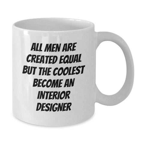 Image of Funny Interior Designer Gifts for Him from Friends, White Coffee Mug with Inspiring Quote, Graduation Unique Gifts - Additional