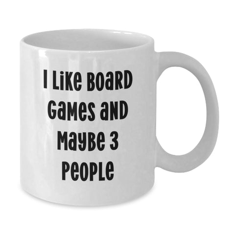 Image of Funny Board Games Lover Gifts from Family, White Coffee Mug for Friends, Christmas Unique Mugs - Additional