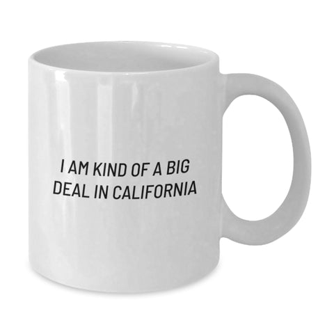Image of California Love White Coffee Mug, Funny Quote for Friends and Family Unique Gifts, 11oz or 15oz Capacity, Microwave and Dishwasher Safe Gifts from California - Additional