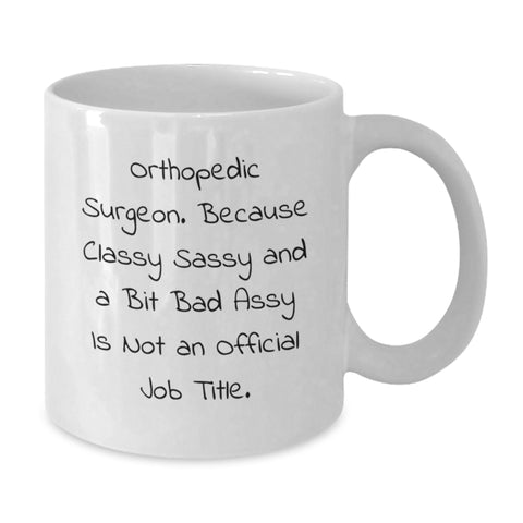 Image of Funny Orthopedic Surgeon Gifts from Friends and Family - Christmas Unique Mugs for Women and Men - Additional
