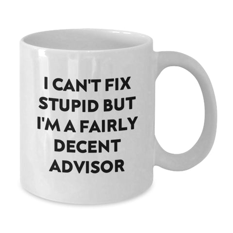 Image of Funny Advisor Christmas White Coffee Mugs Gifts from Friends to Family - Additional