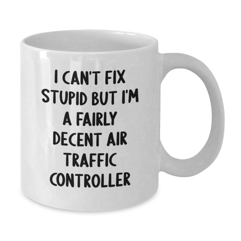 Image of Funny Air Traffic Controller Quote Gifts from Friends for Graduation White Coffee Mug - Additional