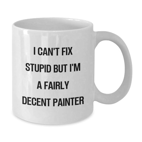 Image of Funny Painter Gifts for Men - White Coffee Mug Christmas Unique Finds - Gifts from Friends for Painter - Additional