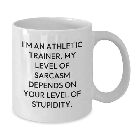 Image of Funny Athletic Trainer Gifts from Friends and Family - White Coffee Mug - I'm An Athletic Trainer - Additional