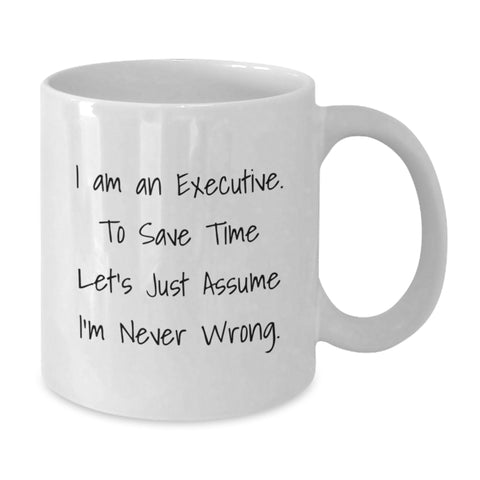 Image of Executive White Coffee Mug Funny Gift from Friends to Executive on Valentine's - Additional