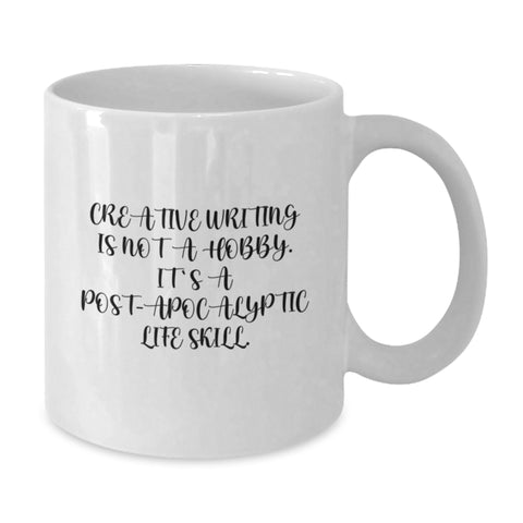 Image of Creative Writing Lover Gifts from Friends, Unique Birthday Unique Gifts for Men, Funny White Coffee Mug, Inspirational Quote - Additional