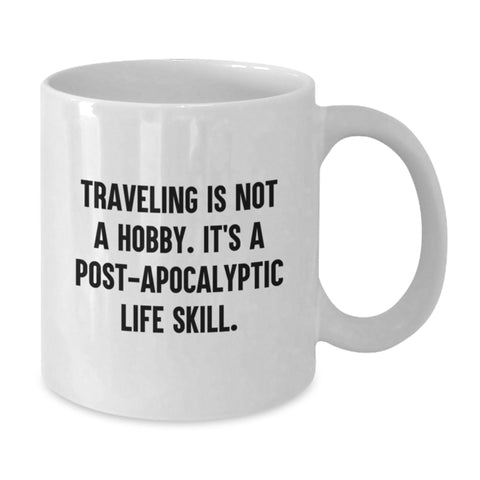 Image of Funny Traveling Mugs - Gifts from Men to Traveling Friends for Valentine's - White Coffee Mug - Additional