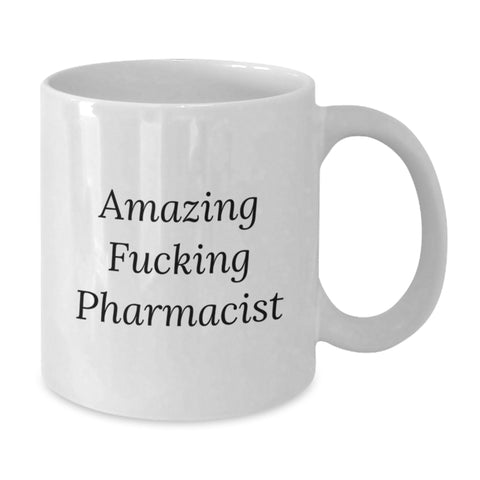 Image of Funny Pharmacist Gifts from Friends Unique White Coffee Mugs for Graduation - Additional