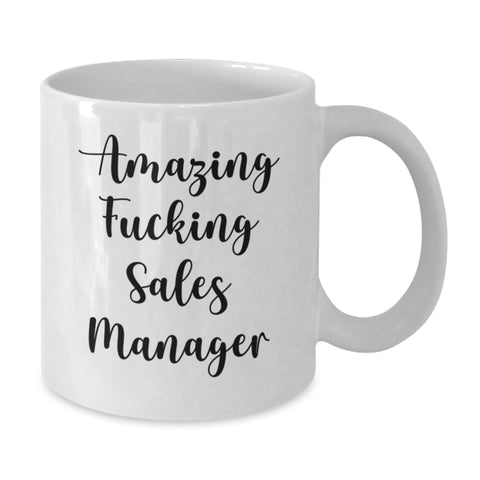 Image of Funny Sales Manager Gifts from Friends and Family Unique White Coffee Mug for Sales Managers Graduation Unique Gifts - Additional