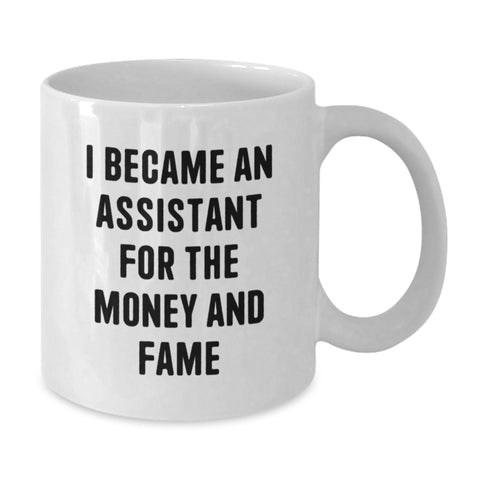 Image of Funny Assistant Quotes Inspirational White Coffee Mug Gifts for Assistant Graduation Unique - Additional