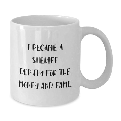 Image of Funny Sheriff Deputy Christmas White Coffee Mug Gifts for Men from Family - Additional