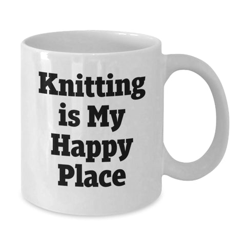 Image of Knitting Enthusiast Gifts Funny White Coffee Mugs for Knitting Lovers from Family and Friends - Additional