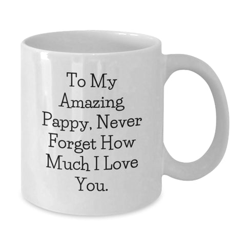 Image of Pappy White Coffee Mug, Funny Quote, Gifts from Family, for Amazing Pappy Graduation Unique Gifts - Additional