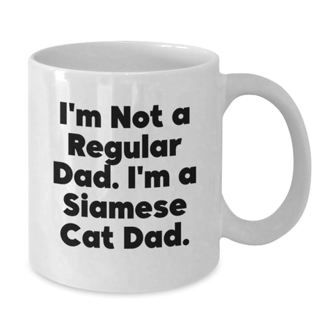 Image of Funny Siamese Cat Dad Gifts from Men to Friends for Christmas Unique Mugs - Additional