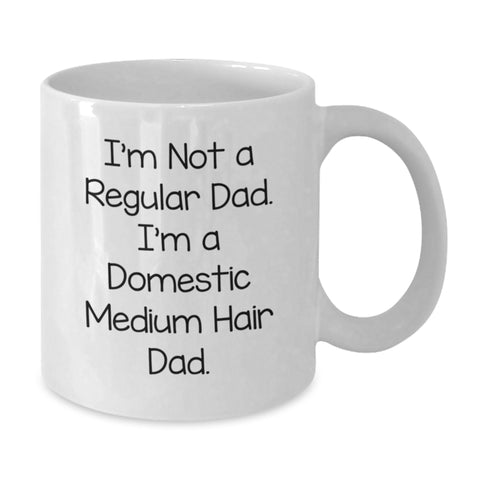 Image of Funny Domestic Medium Hair Dad White Coffee Mugs Gifts from Men to Friends for Graduation Unique Gifts - Additional