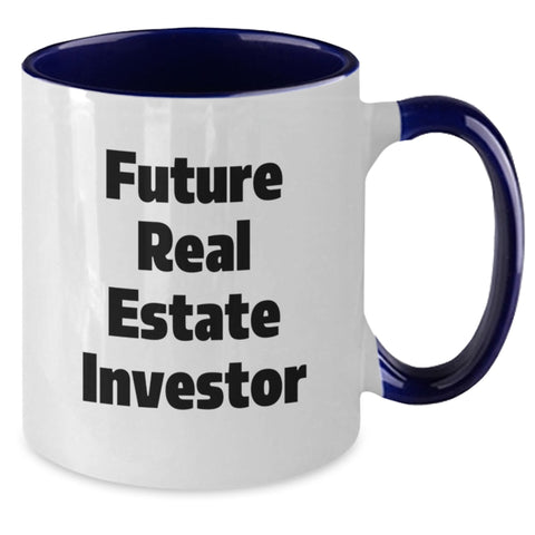 Image of Funny Quote Gifts for Real Estate Investor Men and Women - Two Tone Coffee Mug for Graduation Unique Gifts from Friends - Additional