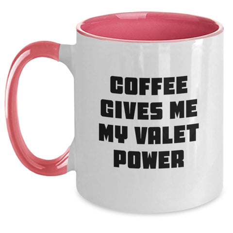 Image of Funny Valet Gifts from Men to Valet, Valet Two Tone Coffee Mug for Valet, Christmas Unique Gifts for Friends - Main